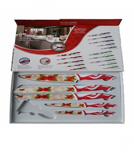 6PCS Stainless Steel Kitchen Knife Set With Non-stick Coating