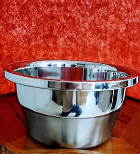Stainless Steel Basin Kitchen Soup Basin And Vegetable Wash Basin Set