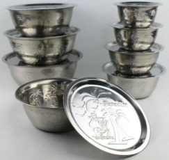 Good quality Stainless Steel Trays -
 Stainless Steel Kitchenware Decorative Belly Shape Finger Bowl Gp003 – Long Prosper