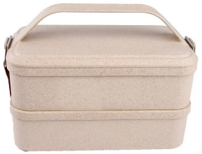 Manufactur standard Stainless Stain Kitchen Utensils -
 Gift Nature Husk Fiber Lunch Box Set No. Gd001 – Long Prosper