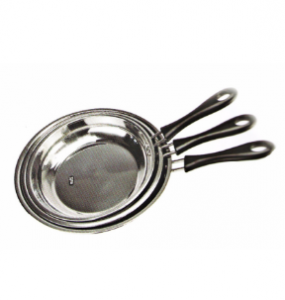Stainless Steel Cookware Cooking Pan Frying Pan with Long Handle Fp004