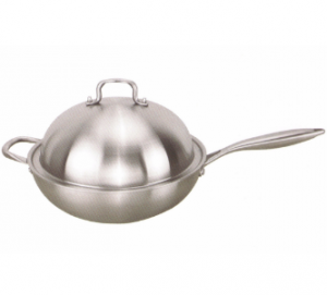 Home Appliance Stainless Steel Cooking Pan Cookware Frying Pan with Long Handle Fp007
