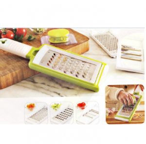 Plastic Vegetable Chopper Grater with Steel Parts with Three Blades No. Cg003