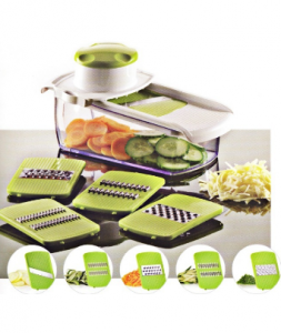 5 in 1 Plastic Vegetable Chopper Grater with Steel Parts No. Cg005