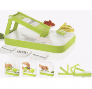 PriceList for Decorative Storage Rack -
 6 in 1 Plastic Vegetable Chopper Grater with Steel Parts No. Cg007 – Long Prosper