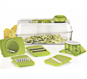 5 in 1 Plastic Food Processor Vegetable Chopper Cutting Machine with Steel Parts No. Cg008
