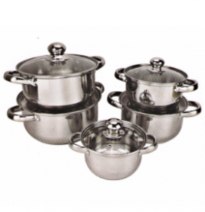 10PCS Stainless Steel Cooking Pot with Painting PP018