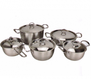 10PCS Stainless Steel Cooking Pot and Frying Pan PP008