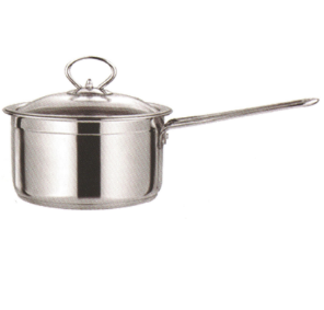 Fashion Home Appliance Stainless Steel Cookware Set Cooking Milk Pot with a Long Handle Cp018