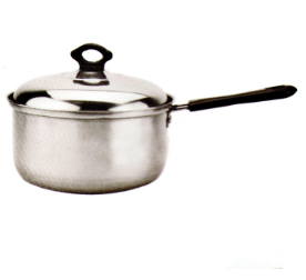Fashion Stainless Steel Cookware Cooking Milk Pot with a Long Handle Cp020