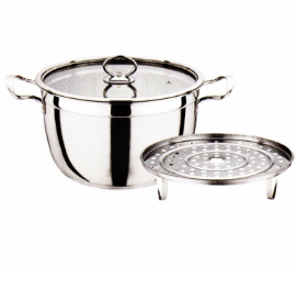 Competitive Price for Capsule Coffee Maker -
 Stainless Steel Cookware Cooking Pot Steaming Pot Cp026 – Long Prosper