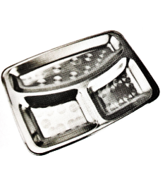 Aliquam Steel Kitchenware ovalis Tray in Sqare Design Sp003