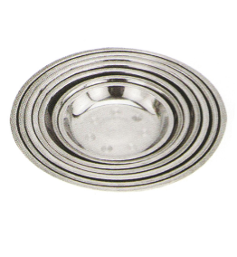 Stainless Steel Kitchenware Oval Tray in Round Design Sp005