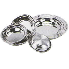 Stainless Steel Kitchenware Oval Tray in Round Design Sp006