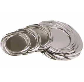Stainless Steel Kitchenware Oval Tray in Round Design Service Tray Sp013
