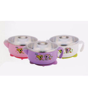 Rapid Delivery for Cute Animal Printed Dinner Set -
 Stainless Steel Children Bowl Scb014 – Long Prosper