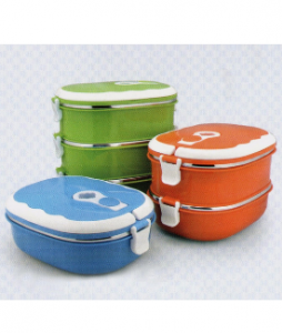 Stainless Steel 3 Layers Lunch Box with Handle