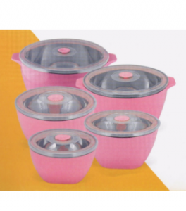 5PCS Color Stainless Steel Food Box Carrier