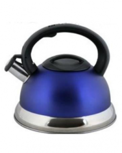China Factory Blue Stainless Steel Whistling Kettle Skw011