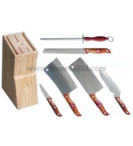 7pcs rustfrit stål Køkken Knive Set KNS-A001