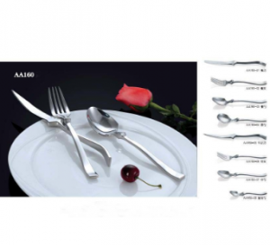 Vente de haute qualité à chaud Couverts en acier inoxydable Dinner Set No. AA160