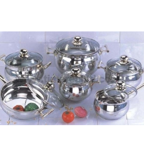 Stainless Steel Cookware Set Cooking Pot Casserole Frying Pan S106