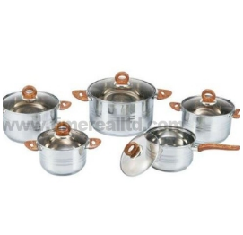 Stainless Steel Cookware Set Cooking Pot Casserole Frying Pan S104