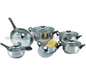 2017 Latest Design Wheat Straw Bowl -
 Stainless Steel 12PCS Cookware Set S103 – Long Prosper