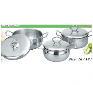 Factory Price Mini Food Chopper -
 Stainless Steel Cooking Pot Cassreole Sp3-104t – Long Prosper
