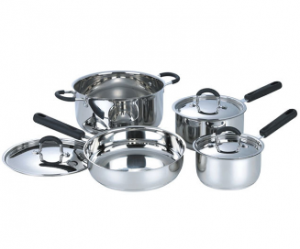Stainless Steel Cookware Set Cooking Pot Casserole Frying Pan S116