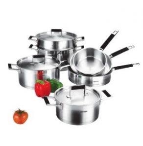 Stainless Steel Cookware Set Cooking Pot Casserole Frying Pan S117