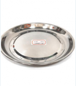 OEM manufacturer Kitchen Sink Dish Rack -
 Kitchenwares 28cm Stainless Steel Deep Round Tray – Long Prosper