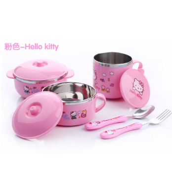 OEM Factory for Frozen Meat Mixer -
 Stainless Steel Hello Kitty Dinnerware Set – Long Prosper