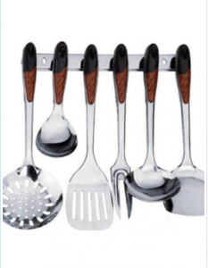 Top Suppliers Electric Hand Blender -
 Stainless Steel Kitchen Cooking Tools 7PCS Sets with Holder Ckt7-B01 – Long Prosper