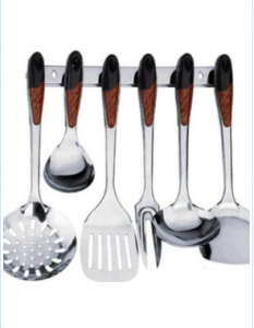 Stainless Steel Kitchen Cooking Tools 7PCS Sets with Holder Ckt7-B01