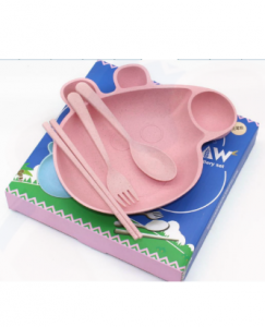 Nature Wheat Straw Peppa Pig Style-NO.WS03-Dinnerware