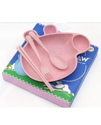 New Fashion Design for Kitchen Utensil Set -
 Nature Wheat Straw Peppa Pig Style-NO.WS03-Dinnerware – Long Prosper