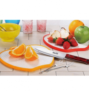Factory wholesale Fruit Paring Knife -
 Nature Wheat Straw Apple Shape Chopping Board -No. Gd016-Kitchen Utensil – Long Prosper