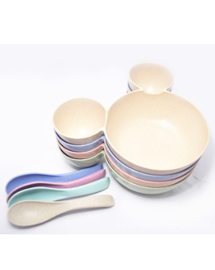 Online Exporter Cooking Utensil Set -
 Nature Wheat Straw Cartoon Children Plate-No. Nw002-Dinnerware – Long Prosper