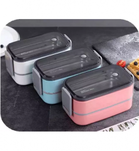 Professional Design Natural Wheat Straw -
 Discount Price Korean Style Lunch Box,Two Tiers Transparent Bento Box – Long Prosper