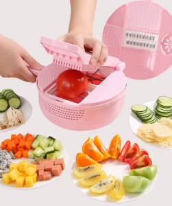 2017 China New Design Kitchen Cutting Tools -
 Factory Direct Sale Multi-function Press Type Vegetable Grater Fruit Cutter – Long Prosper