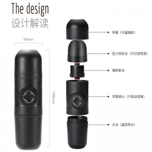 Portable Manual Espresso Coffee Machine Outdoor Mini Coffee Pot