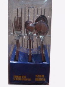 24PCS Stainless Steel Dinner Cutlery Set No. CT24-S04