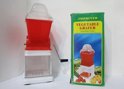 Large Size Plastic Vegetable Grater with Transparent Cover No. G013