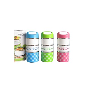 Popular Design for Colorful Kitchen Utensils Set -
 Japanese Style Stainless Steel 3 Layers Lunch Food Box Carrier Sfc-B1000 – Long Prosper