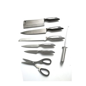 Stainless Steel Kitchen Knives Set with Painting No. Knf-0002