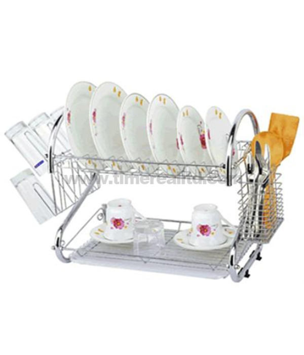 Wholesale Price Kitchen Tools -
 Metal Wire Kitchen Storage Rack Plated 2 Layers No. Dr16-2b – Long Prosper
