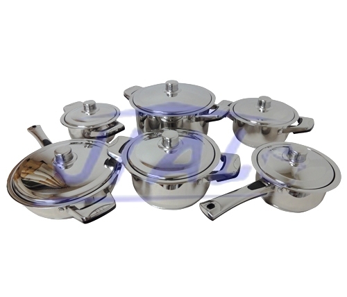 OEM/ODM China Cutlery Set Biodegradable -
 Stainless Steel 12PCS Cookware Set S112 – Long Prosper