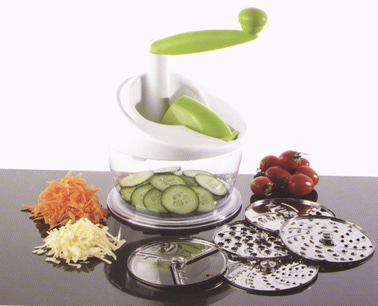 Bottom price Cooking Set -
 Multi-Function 5 in 1 Home Appliance Plastic Vegetable Rotary Food Grater Cutting Machine Fg011 – Long Prosper