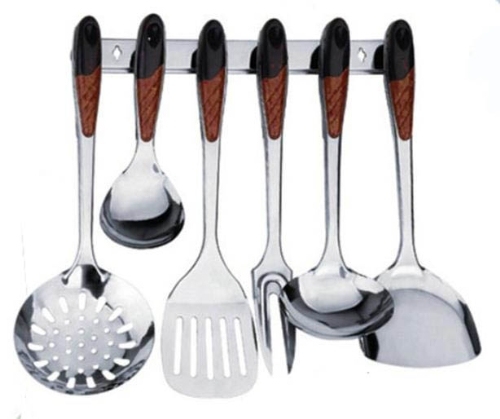 Factory wholesale Kitchen Cooking Utensils -
 Stainless Steel Kitchen Cooking Tools 7PCS Sets with Holder Ckt7-B01 – Long Prosper